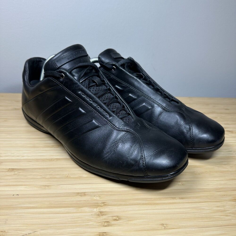 Adidas x Porsche Design III Sport Driving Shoes Men 10 Black Leather B34181 Luxe